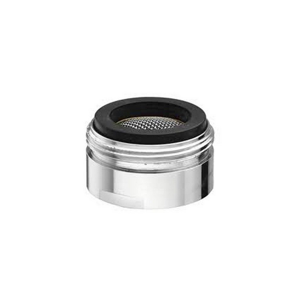 Chrome-plated anti-limescale aerator with male thread M24 x 1