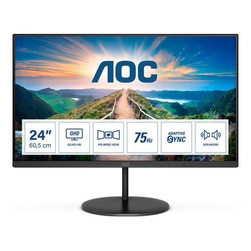 AOC MONITOR 23.8 LED IPS QHD 16:9 4MS 250 CDM, DP/HDMI, MULTIMEDIA