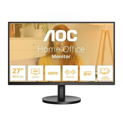 AOC MONITOR 27 LED IPS 16:9 4K UHD 4MS 350 CDM, DP/HDMI, MULTIMEDIA