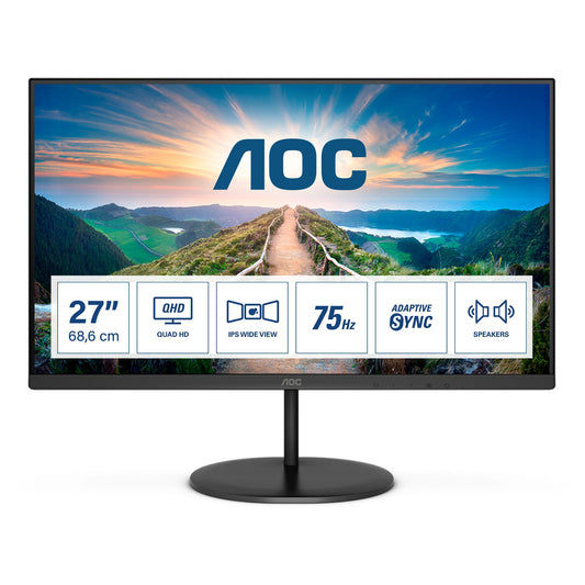 AOC MONITOR 27 LED IPS QHD 16:9 4MS 250 CDM, DP/HDMI, MULTIMEDIA