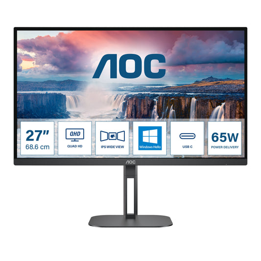 AOC MONITOR 27 LED IPS QHD 16:9 4MS 300 CDM, PIVOT, DP/HDMI, MULTIMEDIA