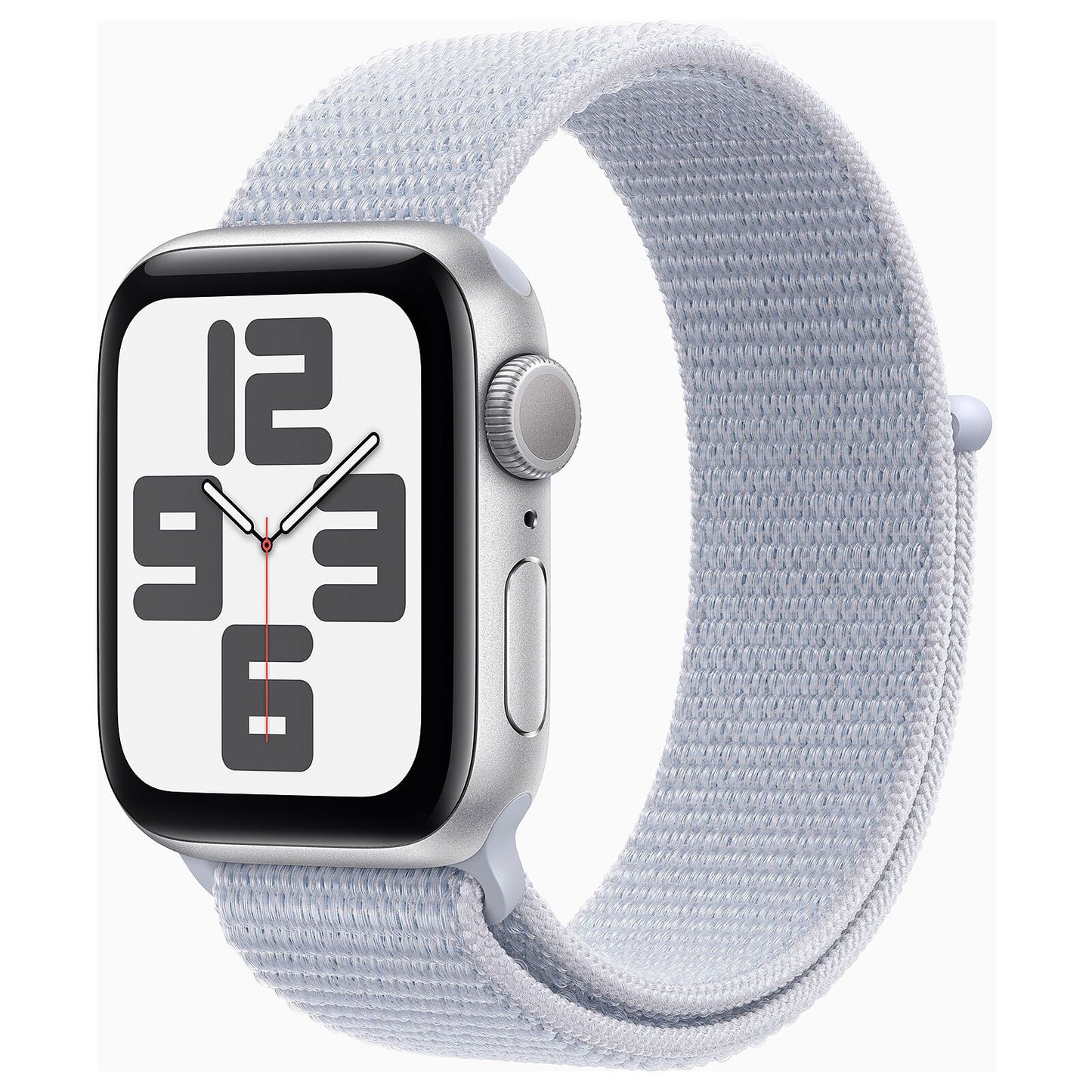 Apple Watch SE GPS 40mm Silver Aluminum Case with Cloud Blue Sport Loop