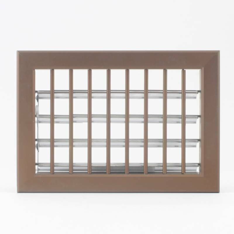 22x15cm BRONZE Air Vent - Adjustable Fireplace Grill with Shutter