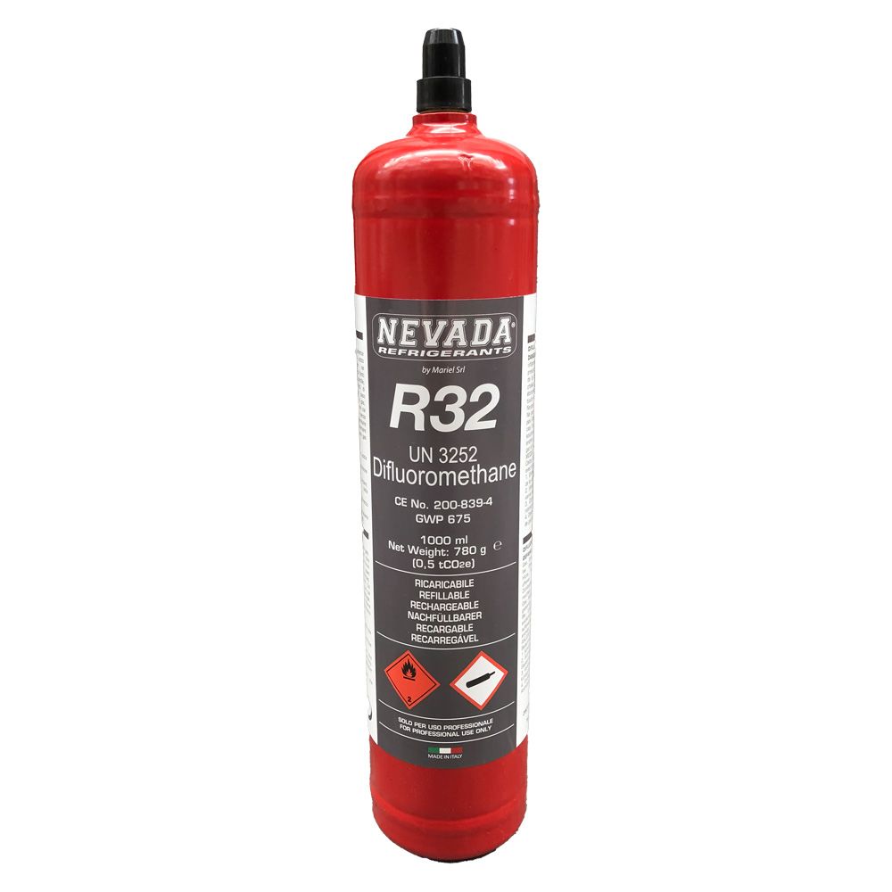 780g R32 refrigerant gas cylinder - refillable in iron