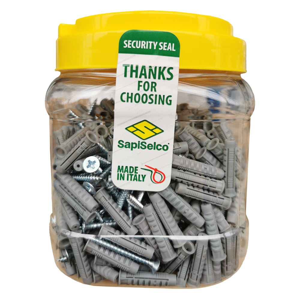 Bucket SNXV? Container - bucket Ø6 x 30 mm plugs and screws - 300 pieces