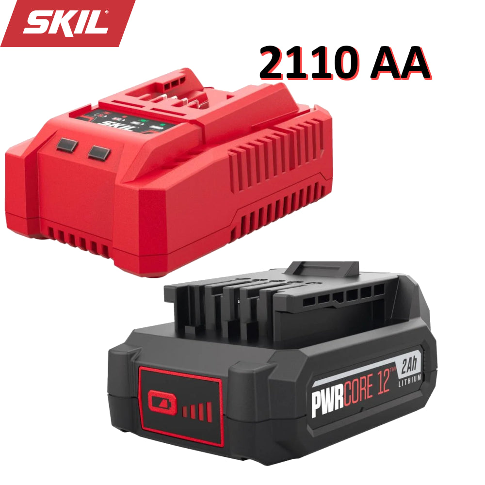 SKIL 2110 AA 12V 2Ah Lithium-Ion Battery and Charger