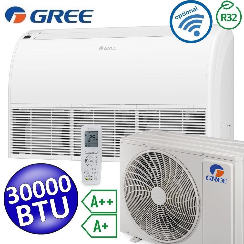 Climatizzatore mono pavimento / soffitto Gree 30000 Btu R32 A++/A+ telecomando incluso - U-MATCH 6