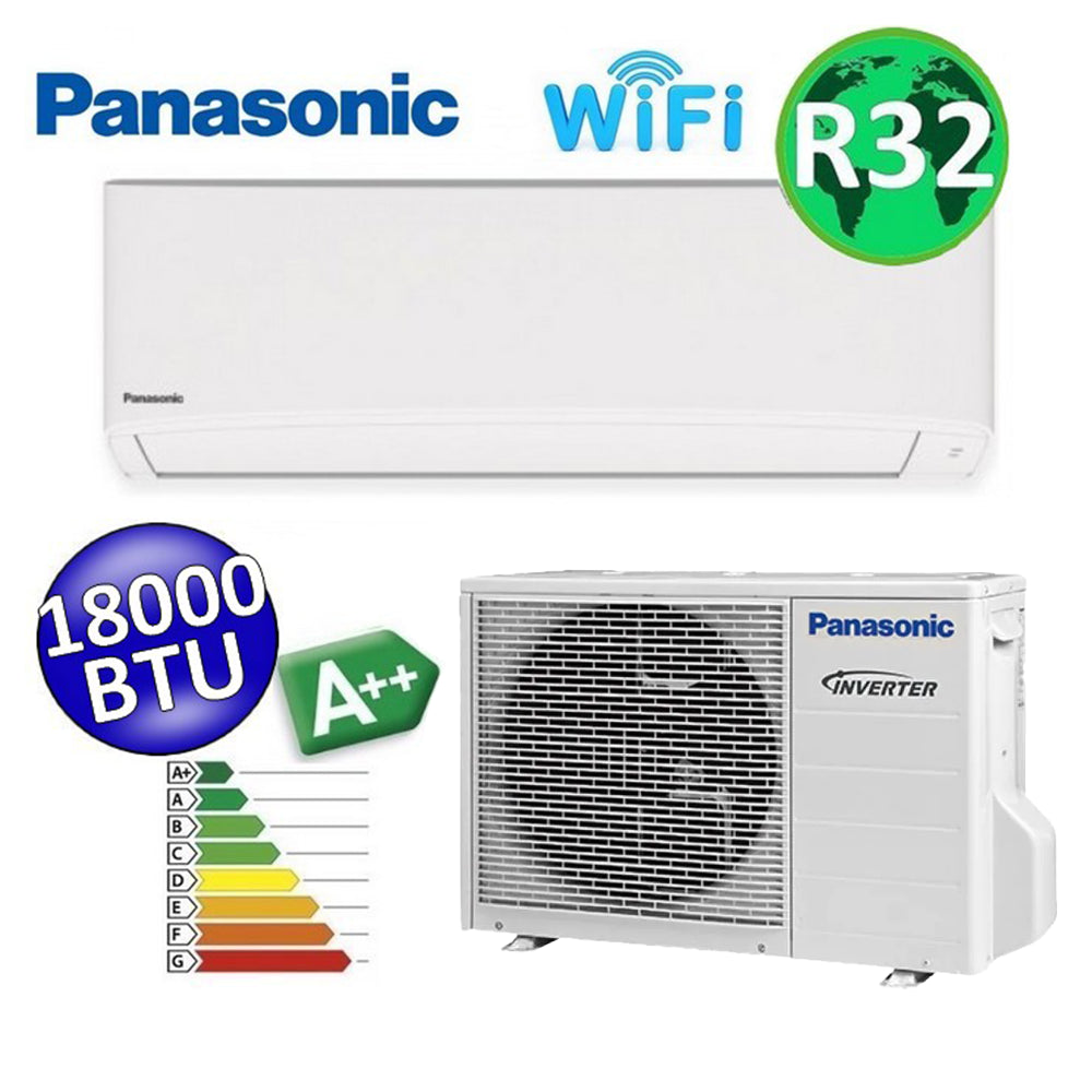 Panasonic TZ series super compact R32 18000 Btu A++ split air conditioner with WiFi and NanoeX