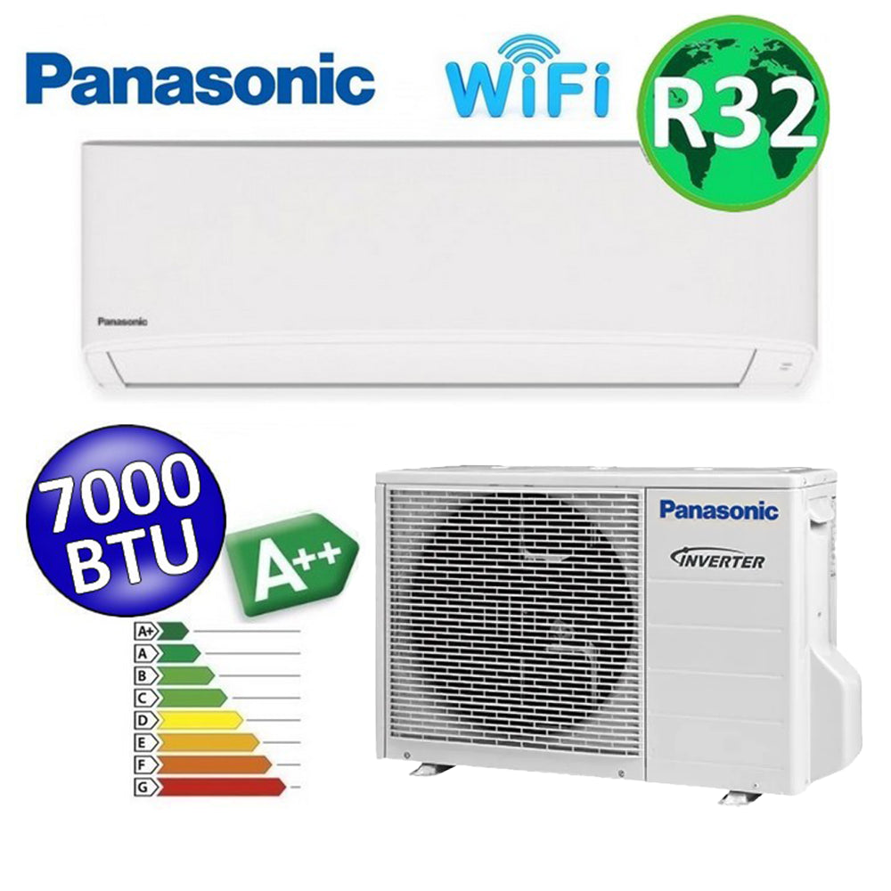 Panasonic TZ series super compact R32 7000 Btu A++ split air conditioner with WiFi and NanoeX