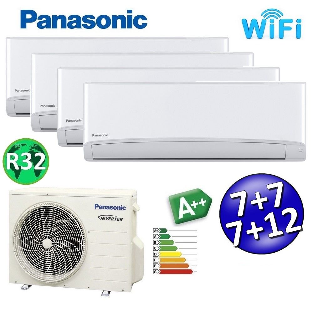 Panasonic TZ R32 7000+7000+7000+12000 BTU A++ split air conditioner with WIFI