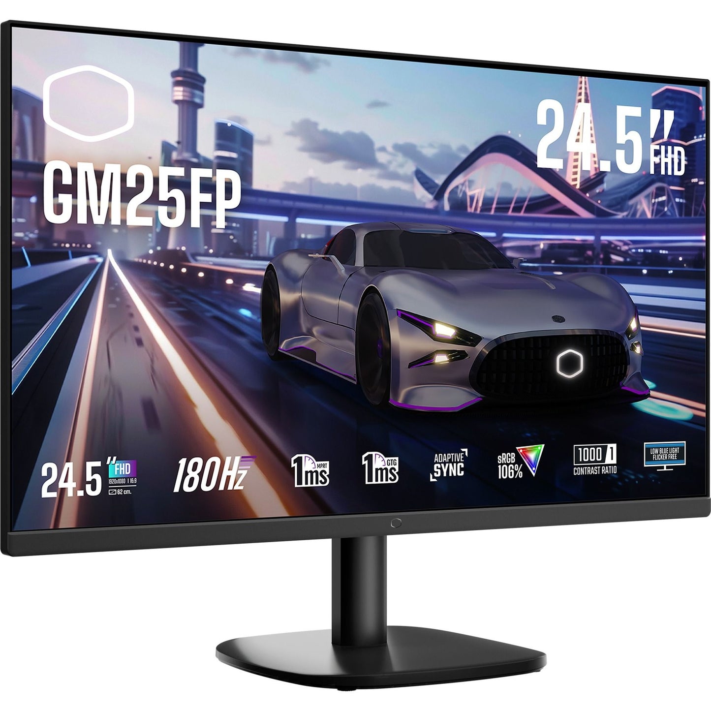COOLER MASTER MONITOR 24.5 LED IPS FHD 16:9 1MS 250 CDM 180hz sRGB 106 DP HDMI