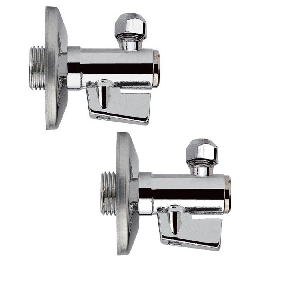 Pair of under-sink taps with 1/2''x10 mm filter