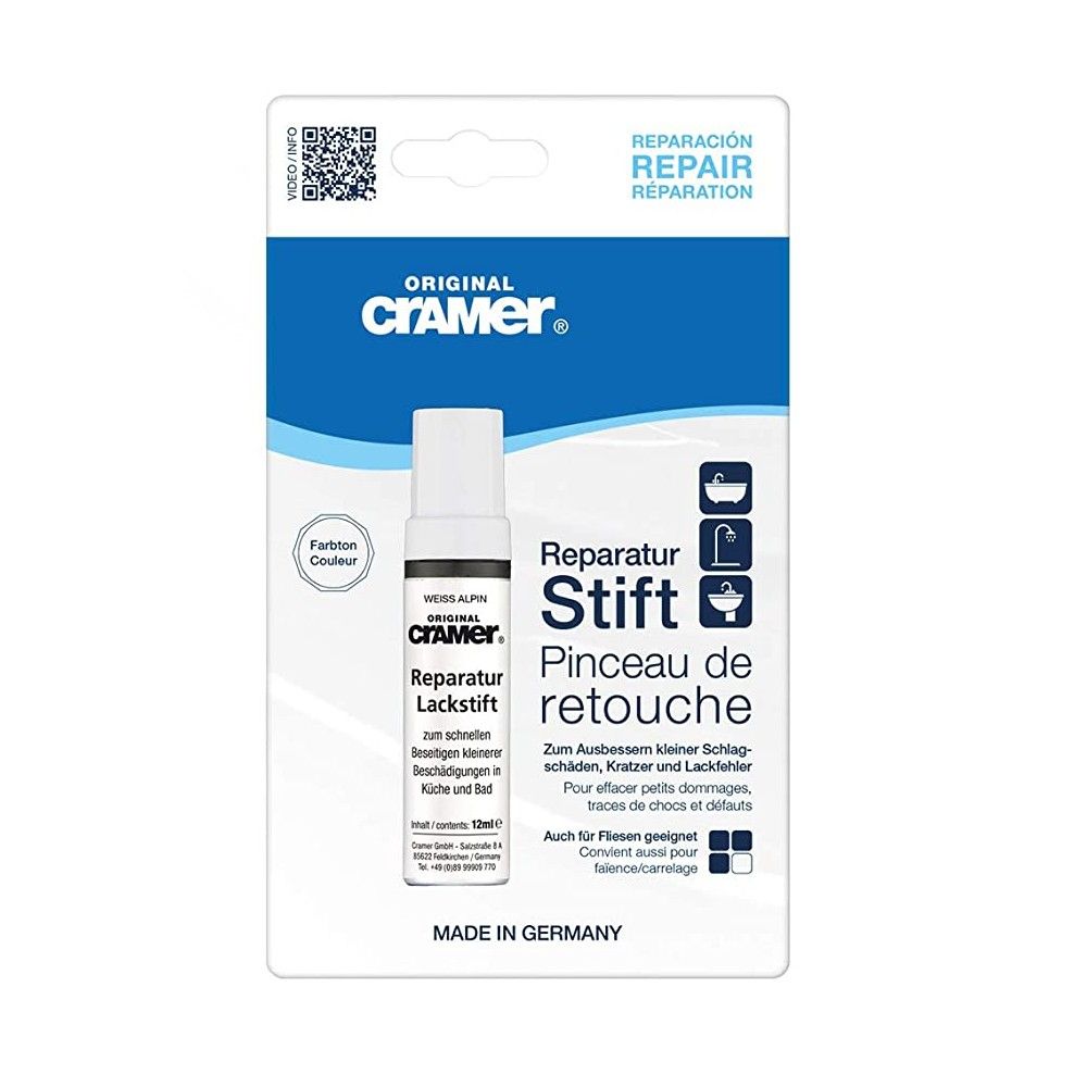 Cramer - Stick ritocco per riparazioni di sanitari colore Bianco Alpino Europeo