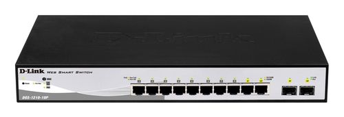 D-LINK SWITCH 10 PORTS INCLUDING 8 GIGABIT POE PORTS + 2 SFP SMART+ PORTS