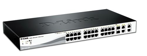 D-LINK SWITCH 24 GIGABIT POE PORTS + 4 SFP SMART+ PORTS