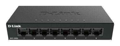 D-LINK SWITCH 8 PORTS GIGABIT ETHERNET METAL HOUSING UNMANAGED SWITCH