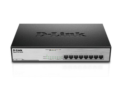 D-LINK SWITCH 8 PORTS GIGABIT POE DESKTOP RACK MOUNTABLE
