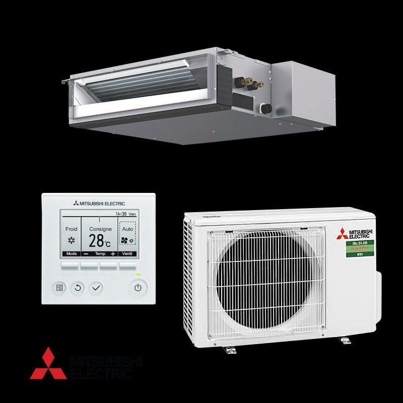 Duct Air conditioner Mitsubishi Electric SEZ-M35DA + SUZ-M35VA