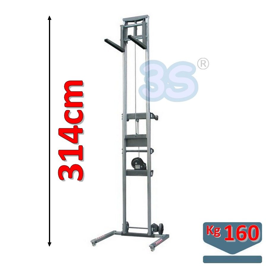 Elevatore sollevatore manuale con ruote per climatizzatore - portata 160 kg