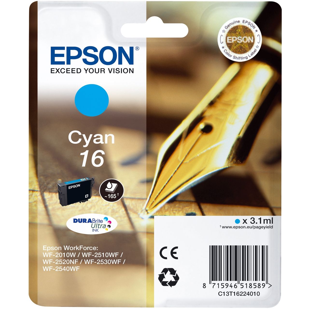 Epson Pen and Crossword Cyan Cartridge