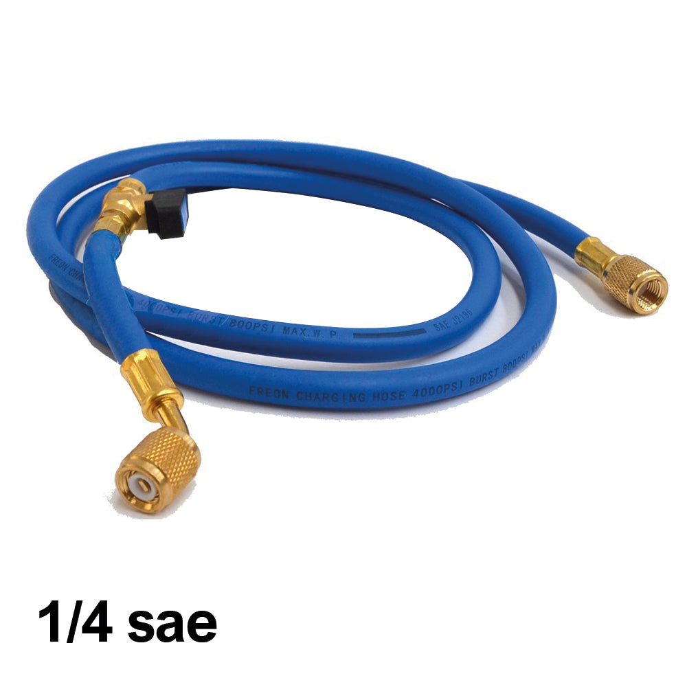 Flessibile frusta con annesso rubinetto 1/4 sae - COLORE BLU