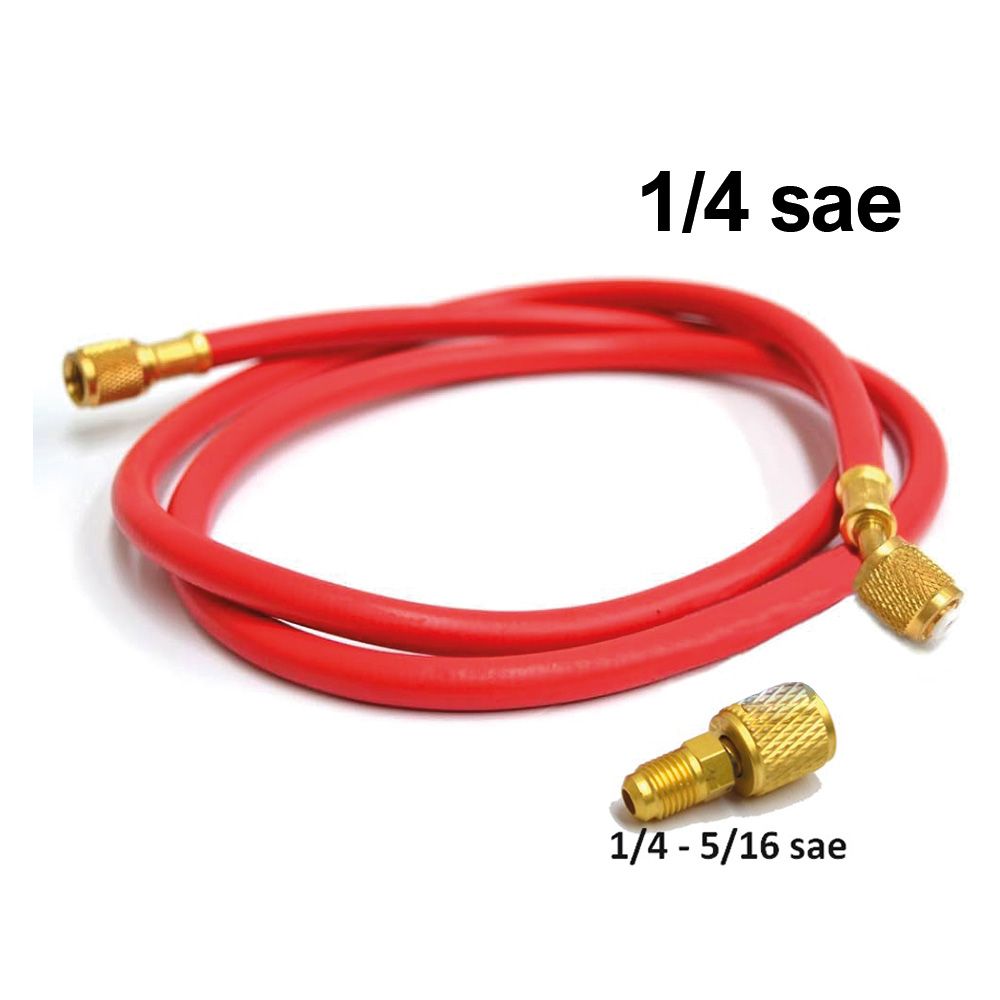 Flexible 1/4'' whip with reduced fitting 1/4 M x 5/16 F