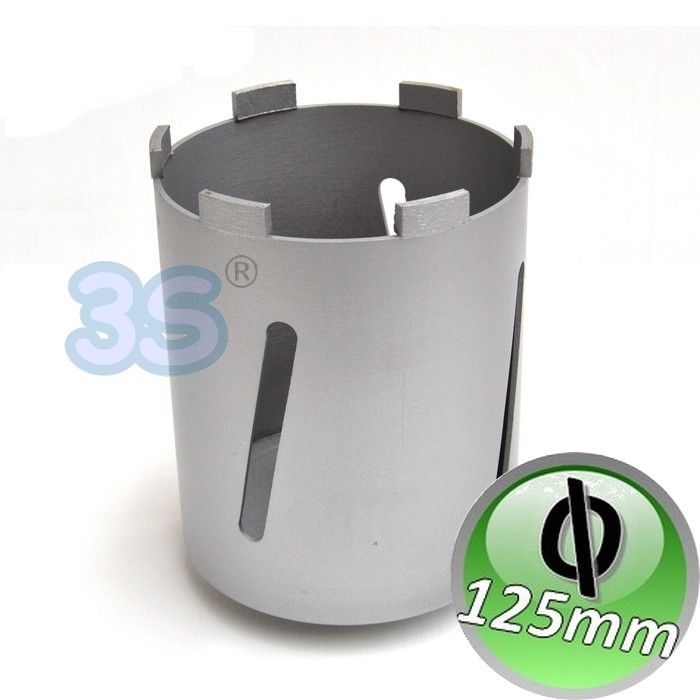 Fresa foretto al diamante per carotatrice Ø 125 mm - lunghezza 160mm