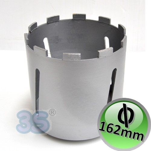 Fresa foretto al diamante per carotatrice Ø 162 mm - lunghezza 160mm