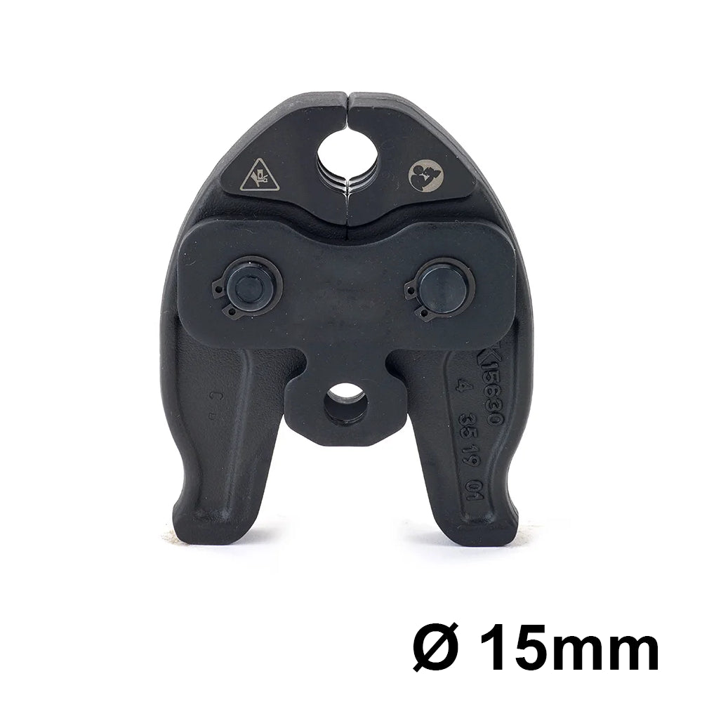 Ganascia pinza per rame profilo V Ø 15 mm raccordi tipo Viega