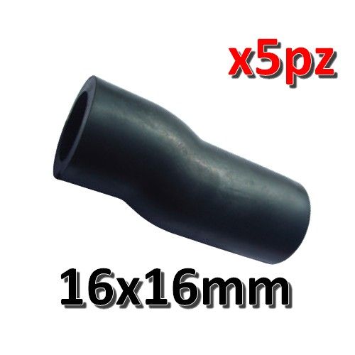 Ø 16 mm rubber staggered adapter joint for condensate pipe - pack of 5