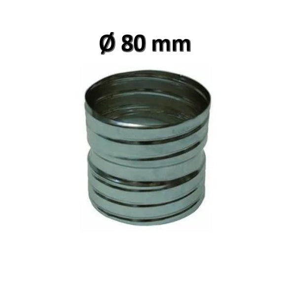 Ø 80 mm joint, flex junction sleeve for steel chimney