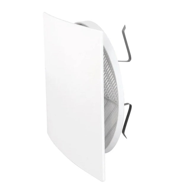 Griglia di ventilazione estetica quadrata 166x166 mm , per foro Ø 80/125 mm BIANCA
