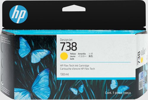 HP CART INK GIALLO DESIGNJET 738