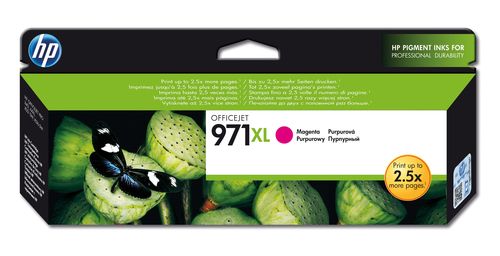 HP CART INK MAGENTA PER OFFICEJET PRO X451 X476 X551 X576, 971XL