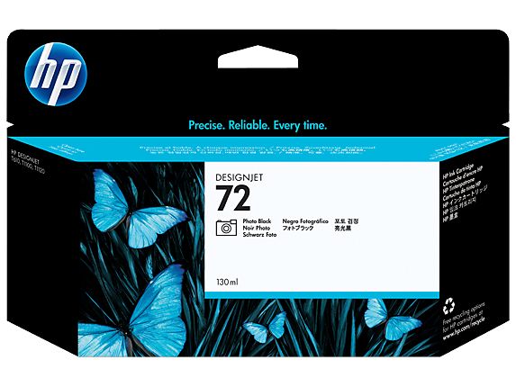 HP 72 Photo Black Ink Cartridge, 130 ml