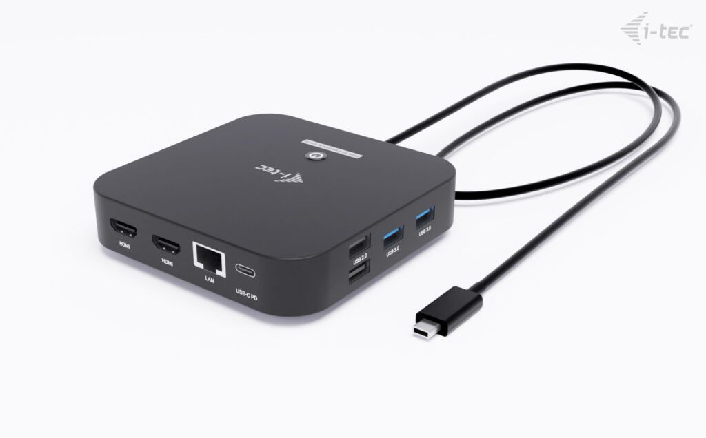 I-TEC USB-C DUAL HDMI DOCKING STATION WITH 100 W POWER DELIVERY