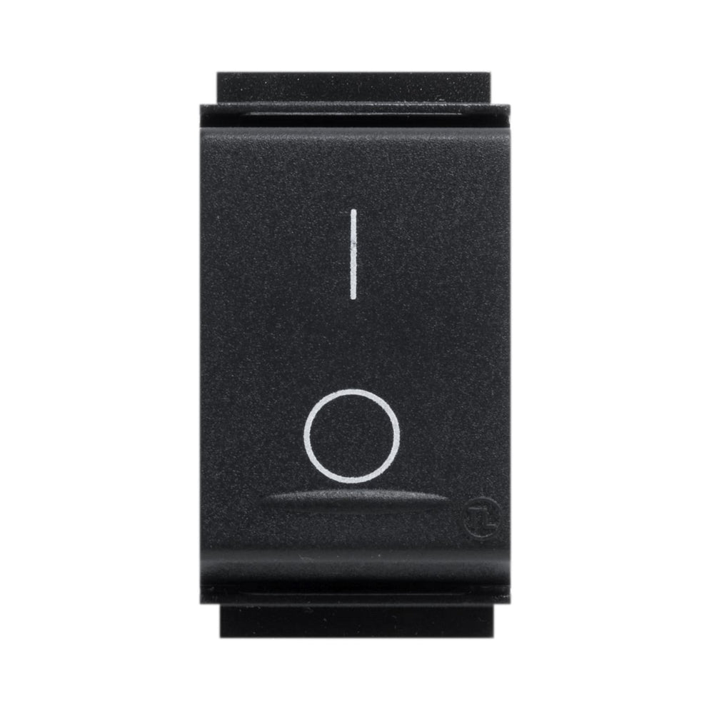 Interruttore Bipolare Nero 16A 250V compatibile con Bticino Living Classic - Feb Elettrica