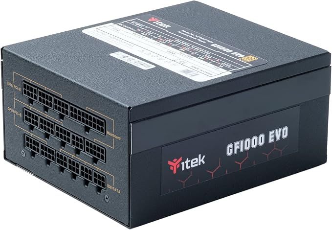 ITEK 1000W POWER SUPPLY, 80PLUS PLATINUM, ATX 3.1, FDB FAN, JAPANESE COND, MODULAR