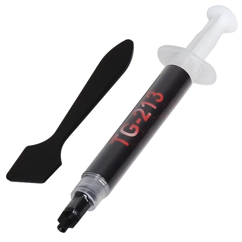 ITEK THERMAL PASTE TG-213 - 2G SYRINGE WITH SPATULA, GRAY, EXTREME PERFORMANCE (13.4 W/MK)