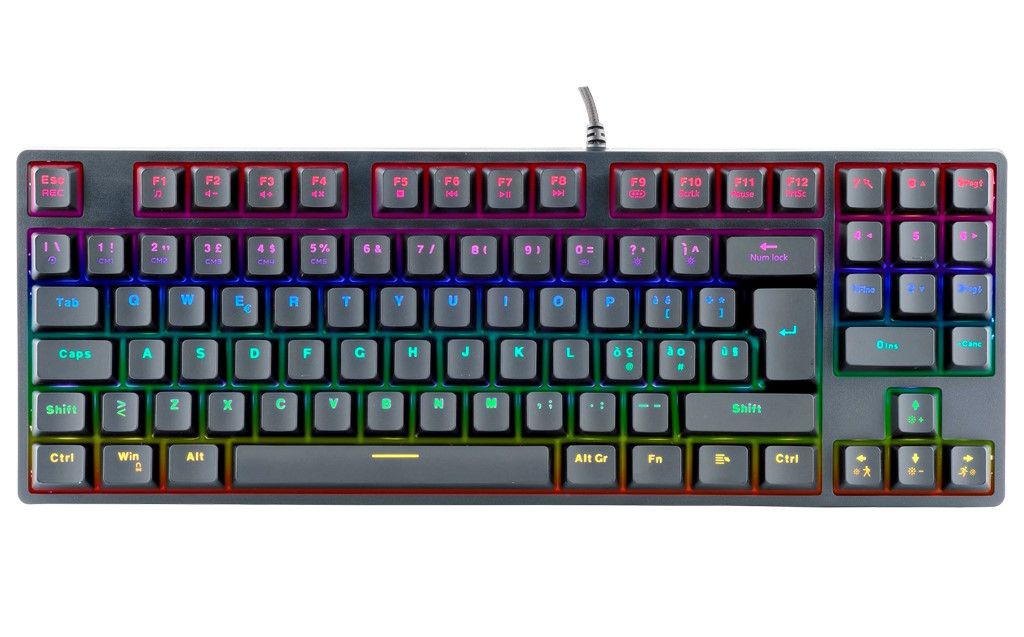 ITEK TASTIERA GAMING, MECCANICA, SWITCH BLU, OUTEMU, RGB, SOFTWARE, 90TASTI, COMPATTA