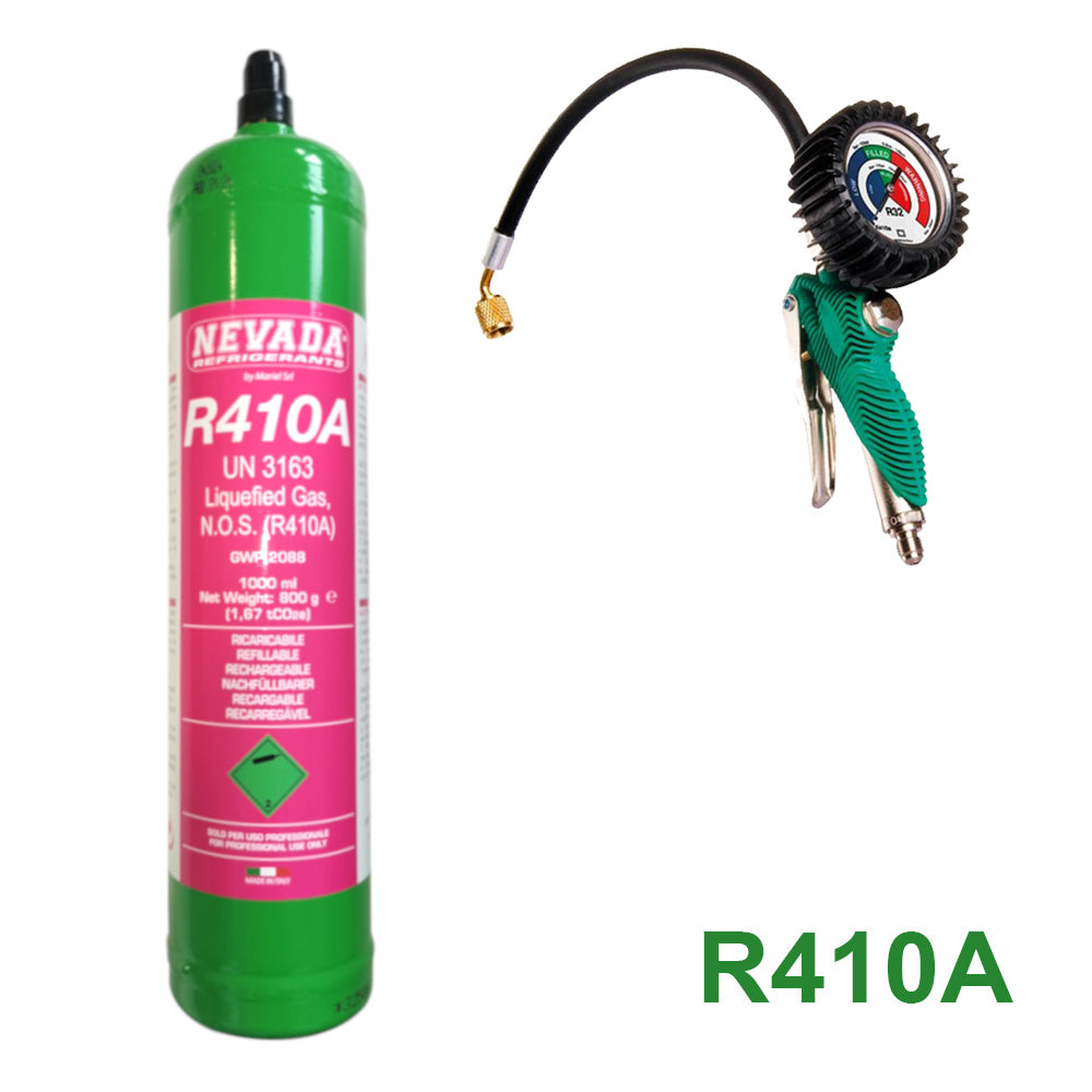 Smart Tester Kit with R410a R410 gas cylinder - Air Conditioning Recharge
