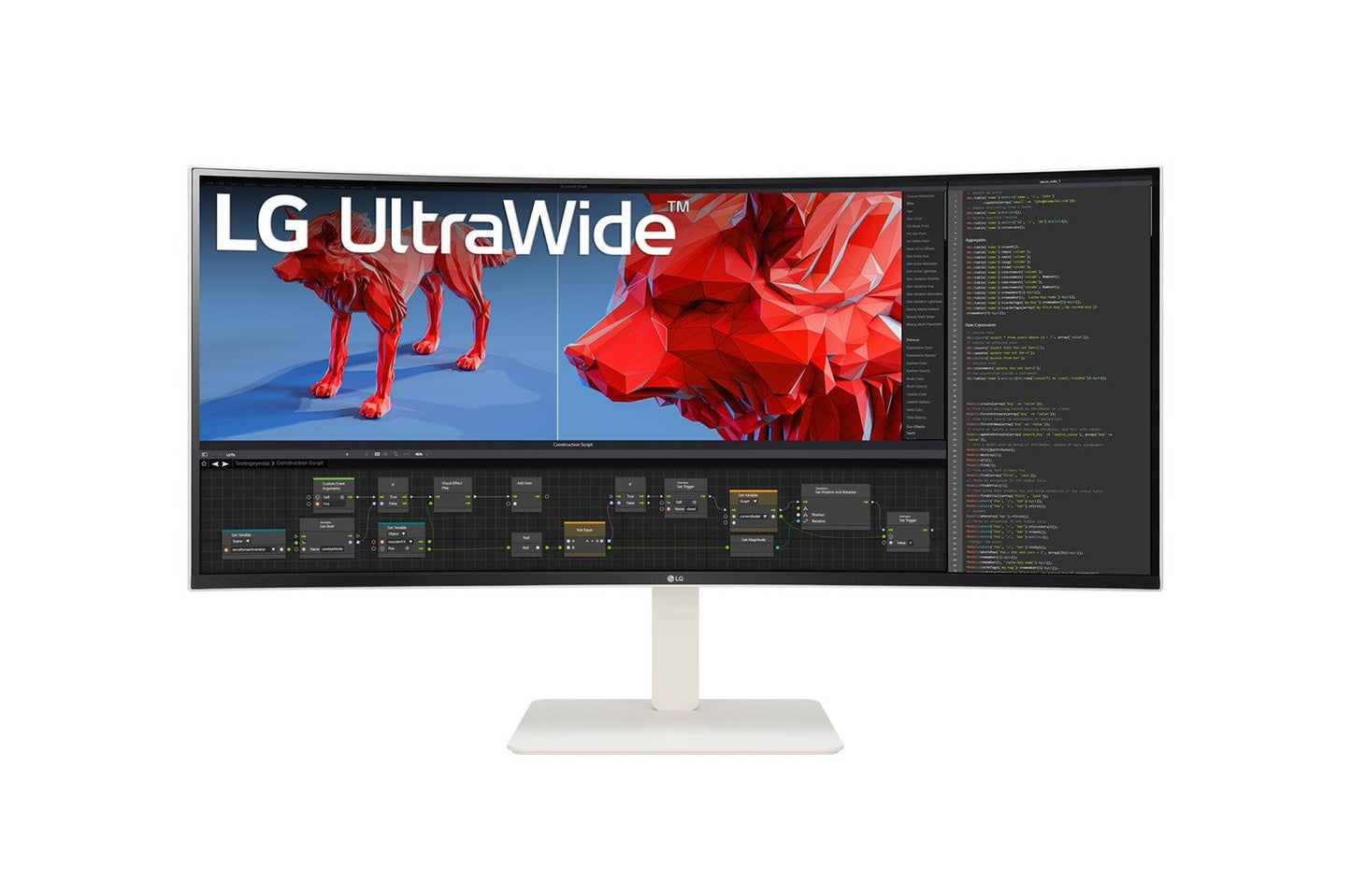 LG 38BR85QC-W Monitor PC 96,5 cm (38") 3840 x 1600 Pixel UltraWide Quad HD+ LCD Bianco