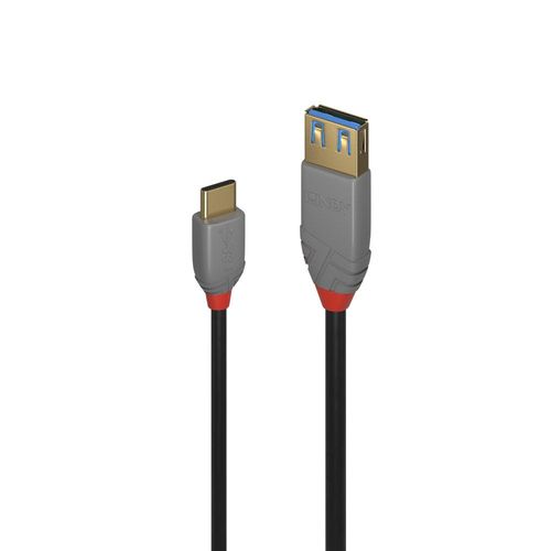 LINDY ANTHRA LINE USB 3.1 TYPE C/A ADAPTER CABLE, 15CM