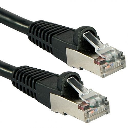 LINDY CAT.6A S/FTP LSZH BLACK NETWORK CABLE, 1M