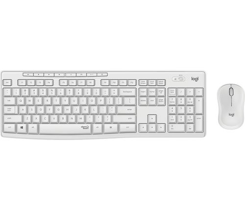 LOGITECH BUNDLE WIRELESS KEYBOARD+MOUSE DESKTOP MK295 SILENT COMBO, USB, ITA LAYOUT, WHITE COLOR