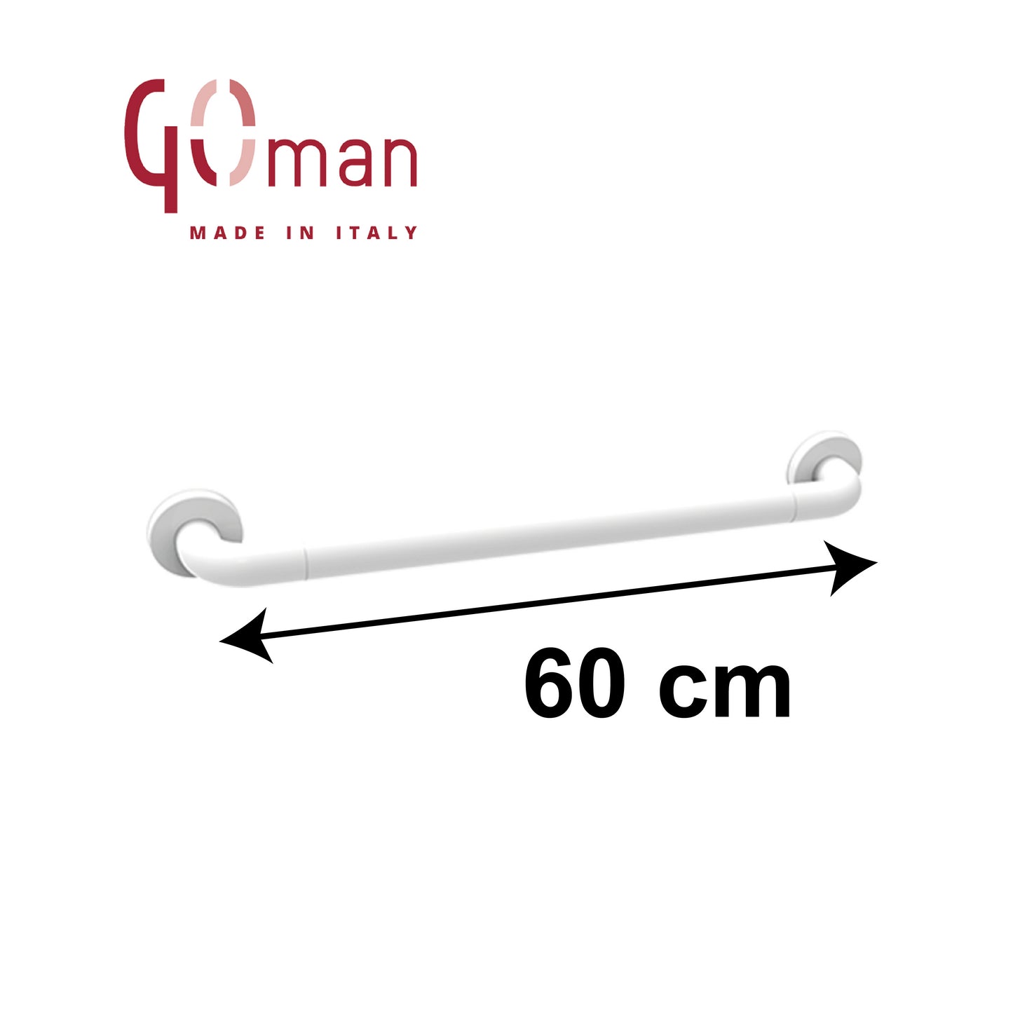 Goman 60cm linear steel handle for disabled people