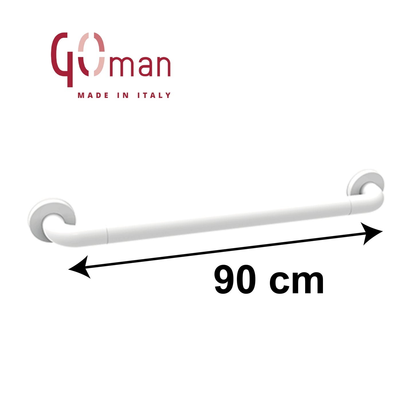 Goman 90cm linear steel handle for disabled people