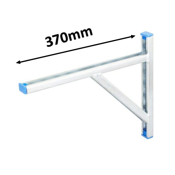 350mm square wall bracket shelf, steel profile