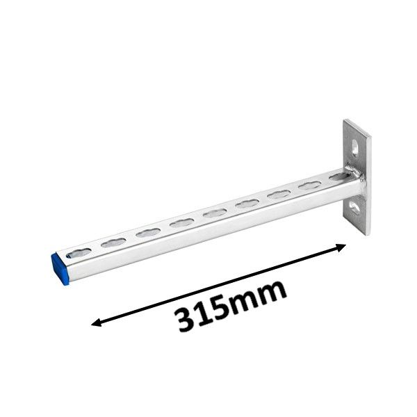 315mm wall cantilever bracket shelf, steel profile