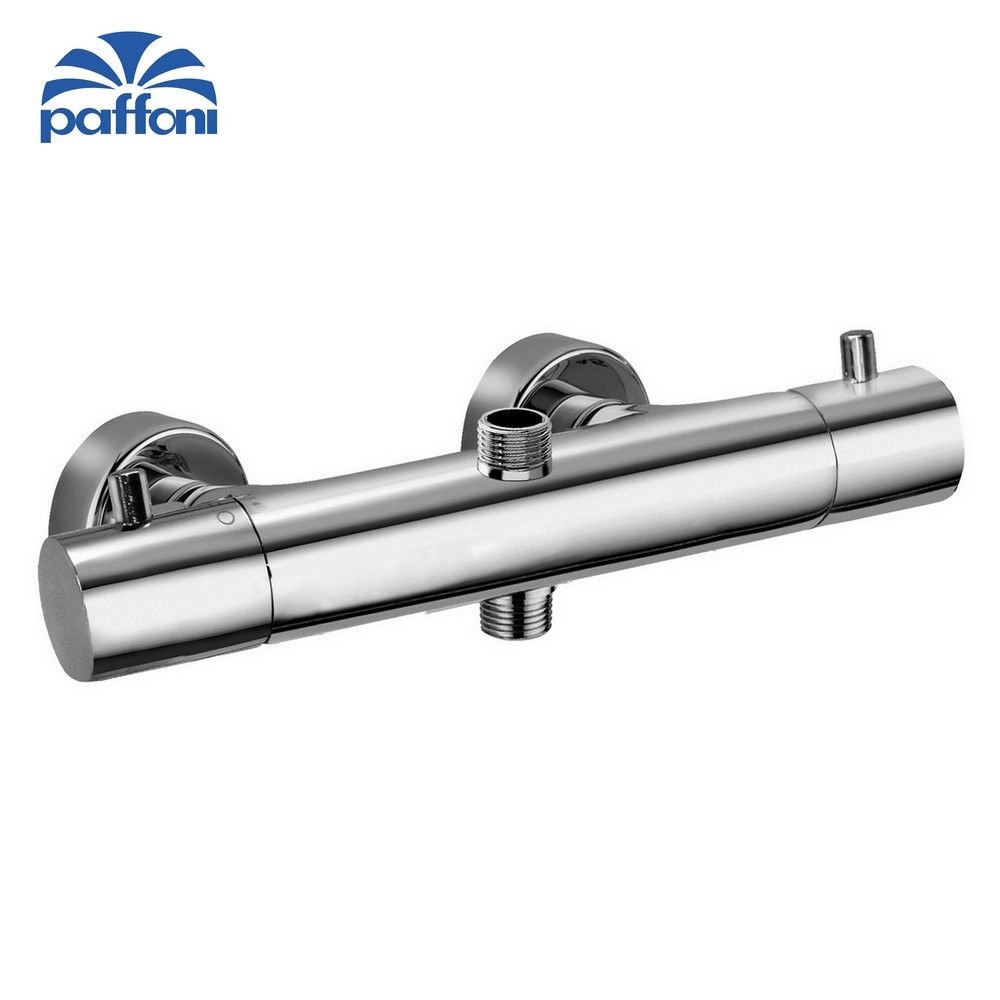 External thermostatic shower mixer with 2-way diverter - Light Paffoni LIQ169CR